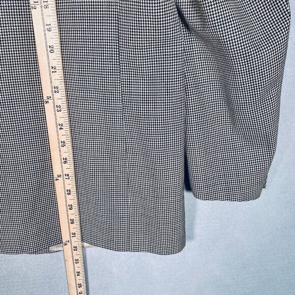 Jack Victor Blazer Mens 46R Gray Wool Union Made Houndstooth Jacket - Picture 14 of 15